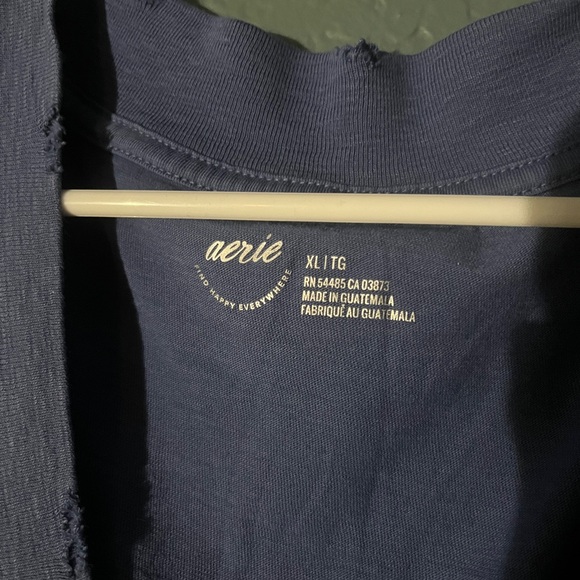 Aerie Extreme V Neck Shirt XL like new Oversized Tee - Picture 2 of 2